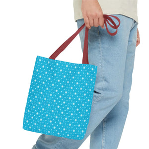 Spiral Blue Print Tote Bag Polyester Daily use Dipaliz - Handbags