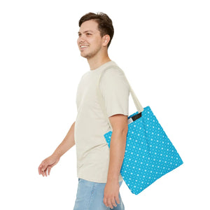 Spiral Blue Print Tote Bag Polyester Daily use Dipaliz - Handbags