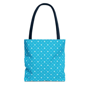 Print Tote Bag - Spiral Blue Background Design - Dipaliz - 13’’ × / Navy - Handbags
