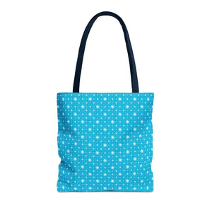 Print Tote Bag - Spiral Blue Background Design - Dipaliz - 16’’ × / Navy - Handbags