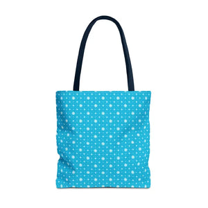 Print Tote Bag - Spiral Blue Background Design - Dipaliz - 18’’ × / Navy - Handbags
