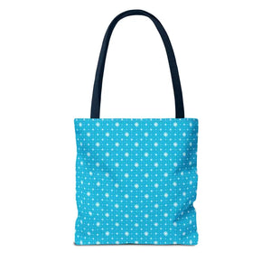 Print Tote Bag - Spiral Blue Background Design - Dipaliz - Handbags