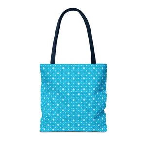 Print Tote Bag - Spiral Blue Background Design - Dipaliz - Handbags