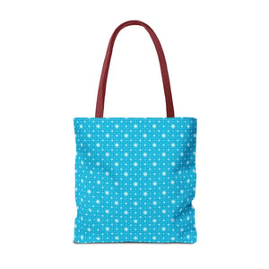 Print Tote Bag - Spiral Blue Background Design - Dipaliz - Handbags