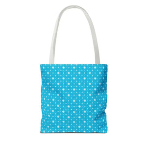 Print Tote Bag - Spiral Blue Background Design - Dipaliz - Handbags