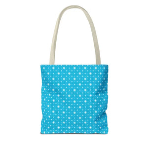 Print Tote Bag - Spiral Blue Background Design - Dipaliz - Handbags