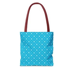 Print Tote Bag - Spiral Blue Background Design - Dipaliz - Handbags