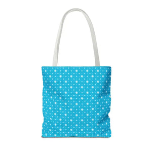Print Tote Bag - Spiral Blue Background Design - Dipaliz - Handbags