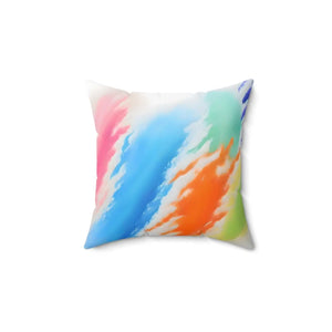 Spun Polyester Square Pillow – Artistic Paint - Dipaliz - Throw Pillows