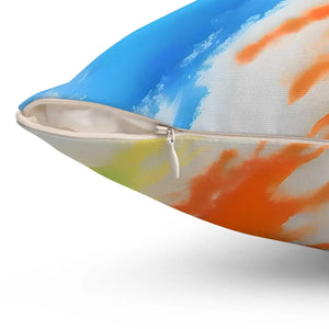 Spun Polyester Square Pillow – Artistic Paint - Dipaliz - Throw Pillows