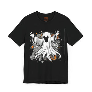 Spooky Ghost Jersey Short Sleeve Tee - Cotton Unisex - Dipaliz - T-shirts