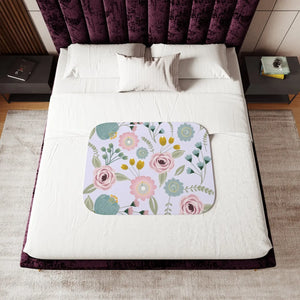 Spring Florals Sherpa Blanket – Two Colors - Dipaliz - Blankets