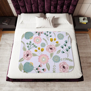 Spring Florals Sherpa Blanket – Two Colors - Dipaliz - Blankets