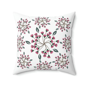 Vibrant Spring Flowers Throw Pillow - Polyester Square Design - Dipaliz - 20’’ × - Home Decor
