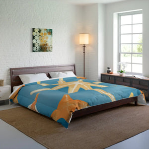 Soft Coastal Starfish Quilt - Warm Polyester Bedding - Dipaliz - Quilts & Comforters