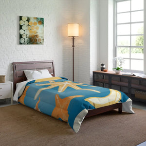 Soft Coastal Starfish Quilt - Warm Polyester Bedding - Dipaliz - Quilts & Comforters