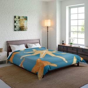 Soft Coastal Starfish Quilt - Warm Polyester Bedding - Dipaliz - Quilts & Comforters