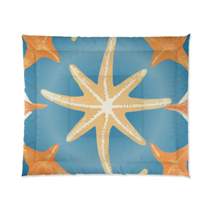 Soft Coastal Starfish Quilt - Warm Polyester Bedding - Dipaliz - Quilts & Comforters