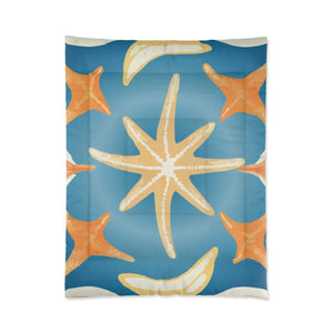 Soft Coastal Starfish Quilt - Warm Polyester Bedding - Dipaliz - Quilts & Comforters