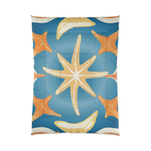 Soft Coastal Starfish Quilt - Warm Polyester Bedding - Dipaliz - Quilts & Comforters