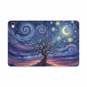 Dipaliz Starry Night Tree Folio Case Pu Leather Ipad Cover - Tablet Computer Accessories