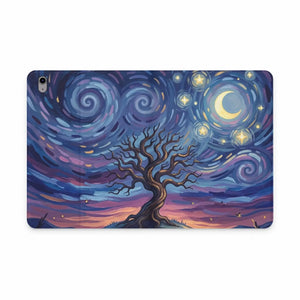 Dipaliz Starry Night Tree Folio Case Pu Leather Ipad Cover - Tablet Computer Accessories