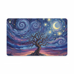 Dipaliz Starry Night Tree Folio Case Pu Leather Ipad Cover - Tablet Computer Accessories