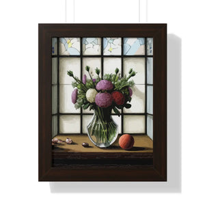 Vibrant Framed Vertical Poster - Floral Wall Art - Dipaliz - Visual Toys