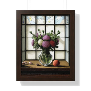 Vibrant Framed Vertical Poster - Floral Wall Art - Dipaliz - Visual Toys