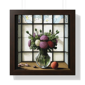 Vibrant Framed Vertical Poster - Floral Wall Art - Dipaliz - Visual Toys