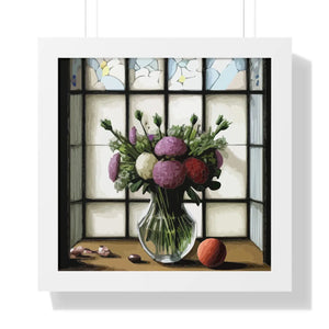 Vibrant Framed Vertical Poster - Floral Wall Art - Dipaliz - Visual Toys