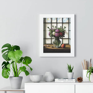 Vibrant Framed Vertical Poster - Floral Wall Art - Dipaliz - Visual Toys