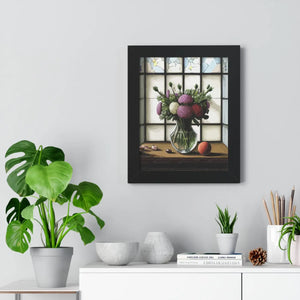 Vibrant Framed Vertical Poster - Floral Wall Art - Dipaliz - Visual Toys