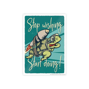 Bold Aries Stop Wishing Gloss Posters - Wall Art - Dipaliz - Prints & Visual Artwork