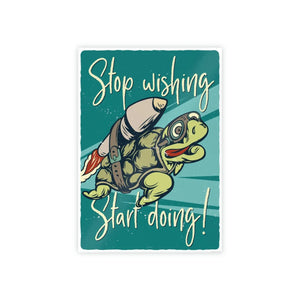 Bold Aries Stop Wishing Gloss Posters - Wall Art - Dipaliz - Prints & Visual Artwork