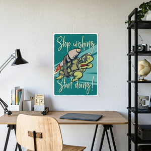 Bold Aries Stop Wishing Gloss Posters - Wall Art - Dipaliz - Prints & Visual Artwork