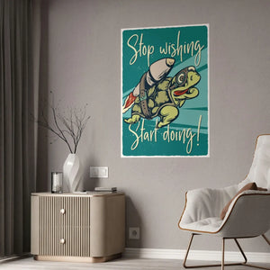 Bold Aries Stop Wishing Gloss Posters - Wall Art - Dipaliz - Prints & Visual Artwork