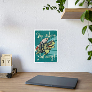 Bold Aries Stop Wishing Gloss Posters - Wall Art - Dipaliz - Prints & Visual Artwork