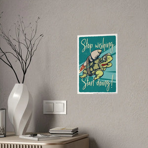 Bold Aries Stop Wishing Gloss Posters - Wall Art - Dipaliz - Prints & Visual Artwork