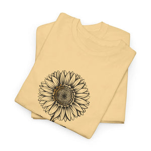Unisex Deluxe t Shirt Sunflower Cotton Tee Dipaliz - T-shirts