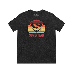 Ultra Soft Super Dad Unisex Triblend Tee - Dipaliz - T-shirts