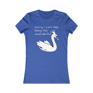 Swan Derful Tee - Bold Comfort Statement Top - Dipaliz - True Royal / s - T-shirts