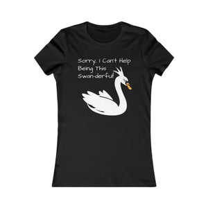 Swan Derful Tee - Bold Comfort Statement Top - Dipaliz - Black / s - T-shirts
