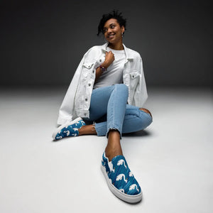 Bold Pattern Canvas Shoes - Trendy Women’s Slip - Dipaliz - Sneakers