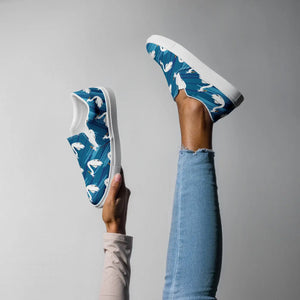 Bold Pattern Canvas Shoes - Trendy Women’s Slip - Dipaliz - Sneakers