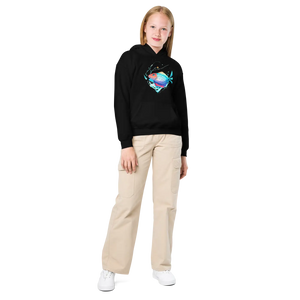 Comfortable Youth Hoodie - Swim Team Fish Heavy Blend - Dipaliz - Hoodies