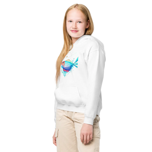 Comfortable Youth Hoodie - Swim Team Fish Heavy Blend - Dipaliz - Hoodies