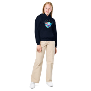 Comfortable Youth Hoodie - Swim Team Fish Heavy Blend - Dipaliz - Hoodies