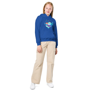 Comfortable Youth Hoodie - Swim Team Fish Heavy Blend - Dipaliz - Hoodies