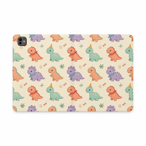 Dipaliz Tablet Folio Case Kawaii Dino Vegan Leather - Mobile Phone Cases